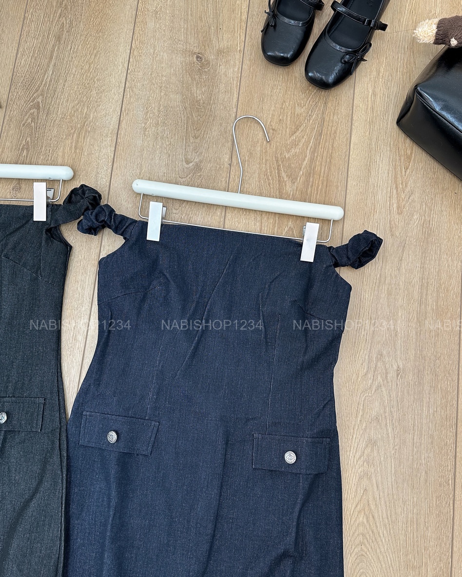 S20 Váy Số 168-D 3842 Rớt Vai Túi Nắp