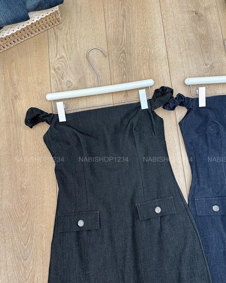 S20 Váy Số 168-D 3842 Rớt Vai Túi Nắp