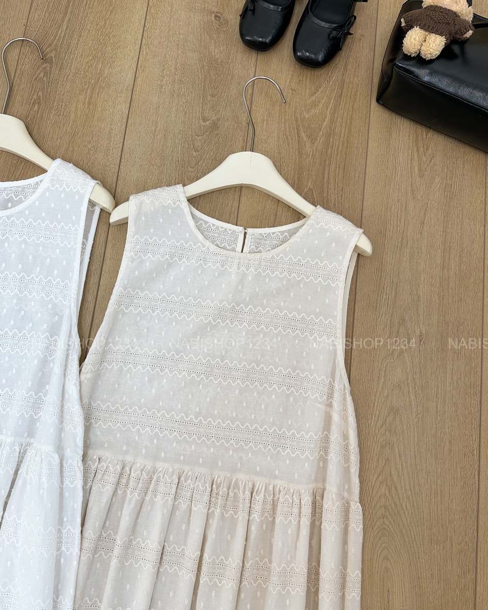 S30 Váy Số 158-D 1839 Thô Thêu Sát Nách