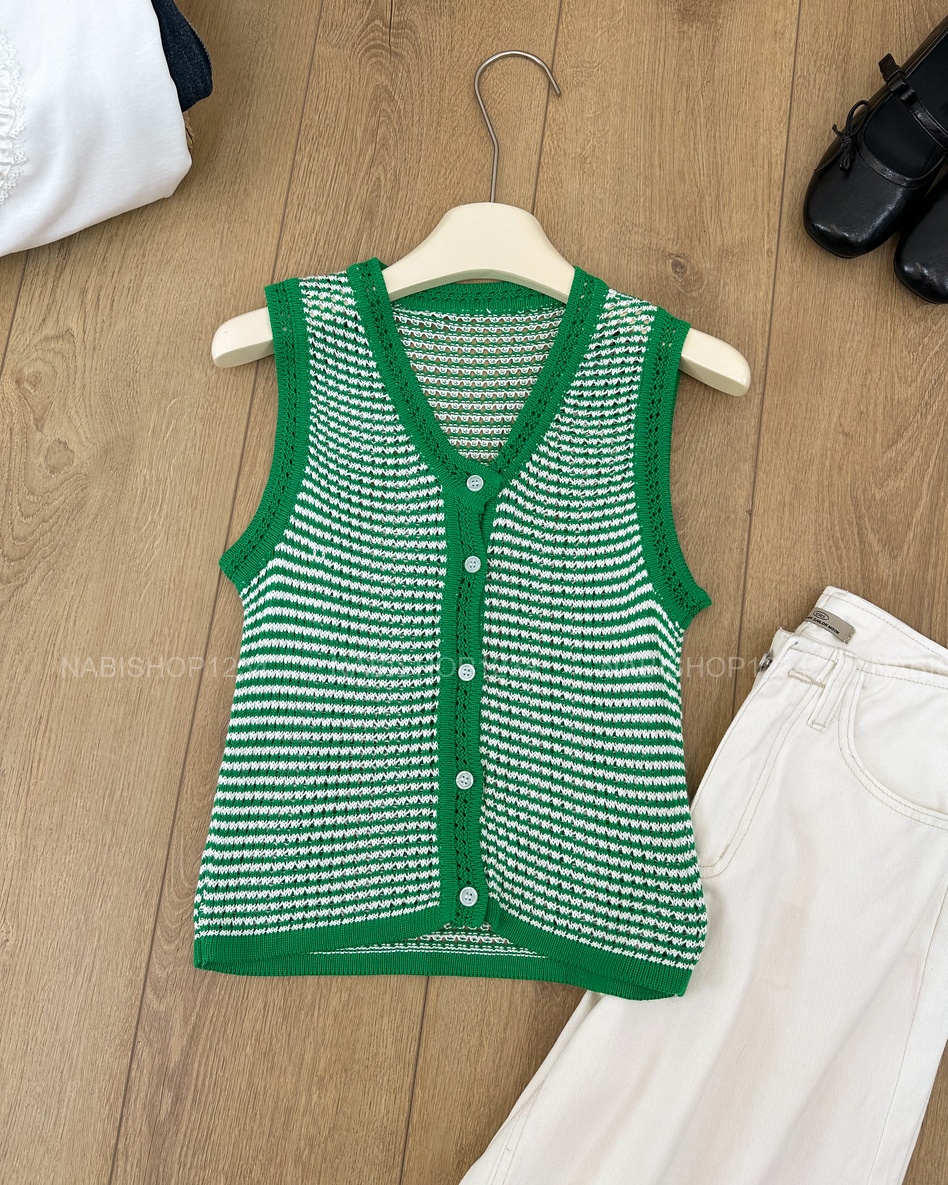 SC99K Áo Len Số 1-A Gile Len Móc 80x43