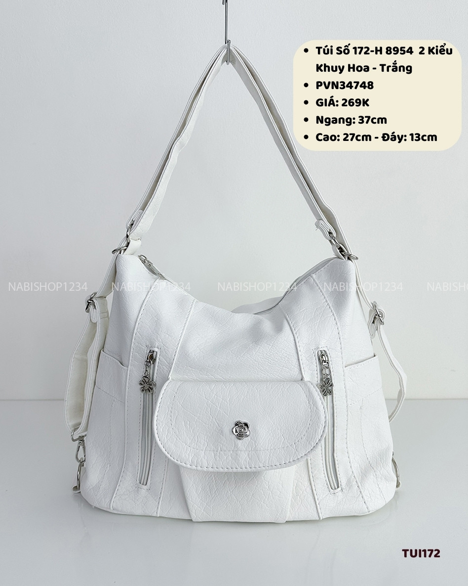 Túi Số 172-H 8954 Da 2 Kiểu Khuy Hoa