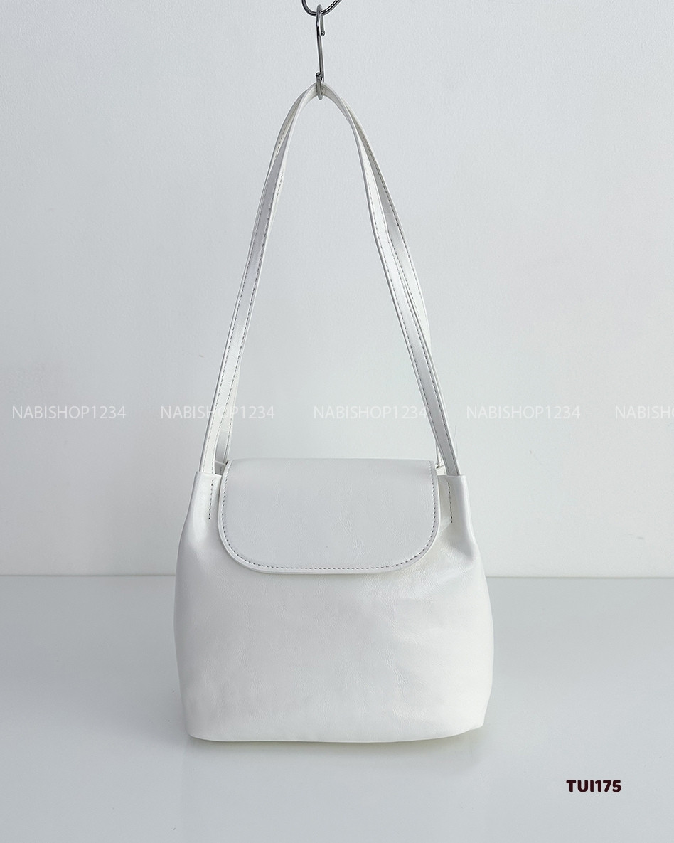 Túi Số 175-E 9916 Da 2 Dây Trơn Nắp Gập