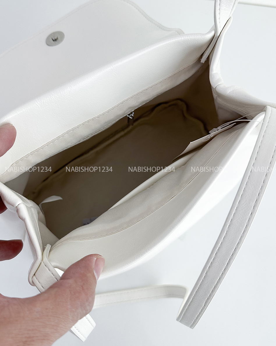 Túi Số 175-E 9916 Da 2 Dây Trơn Nắp Gập