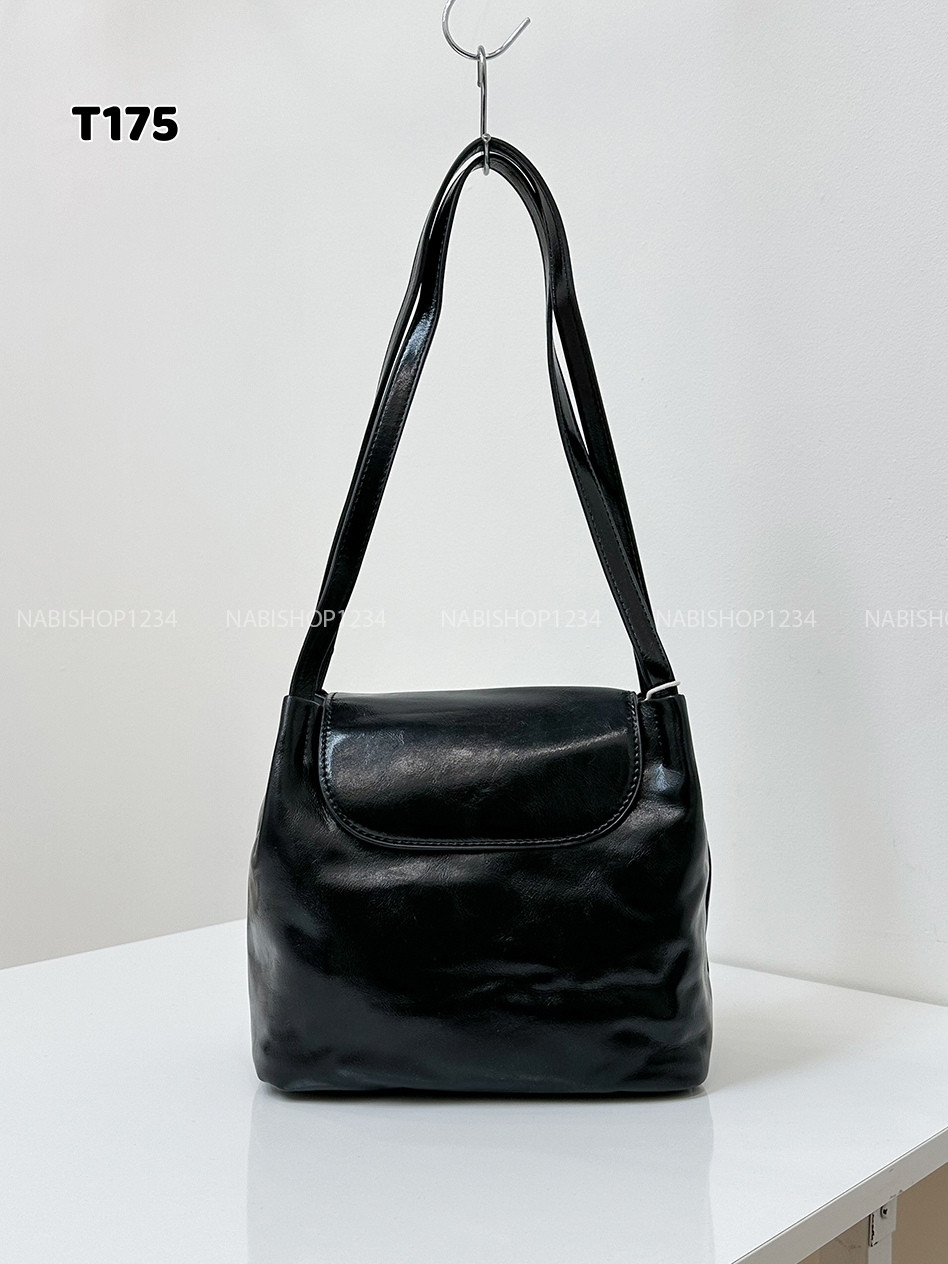 Túi Số 175-E 9916 Da 2 Dây Trơn Nắp Gập