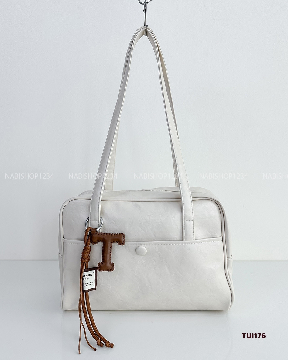 Túi Số 176-H 6532 Hộp Da Đeo Vai + MK Chữ T