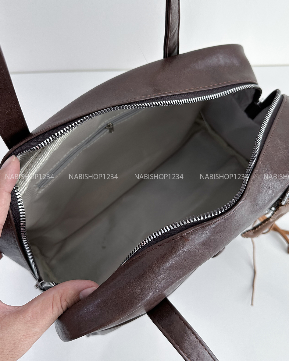 Túi Số 176-H 6532 Hộp Da Đeo Vai + MK Chữ T