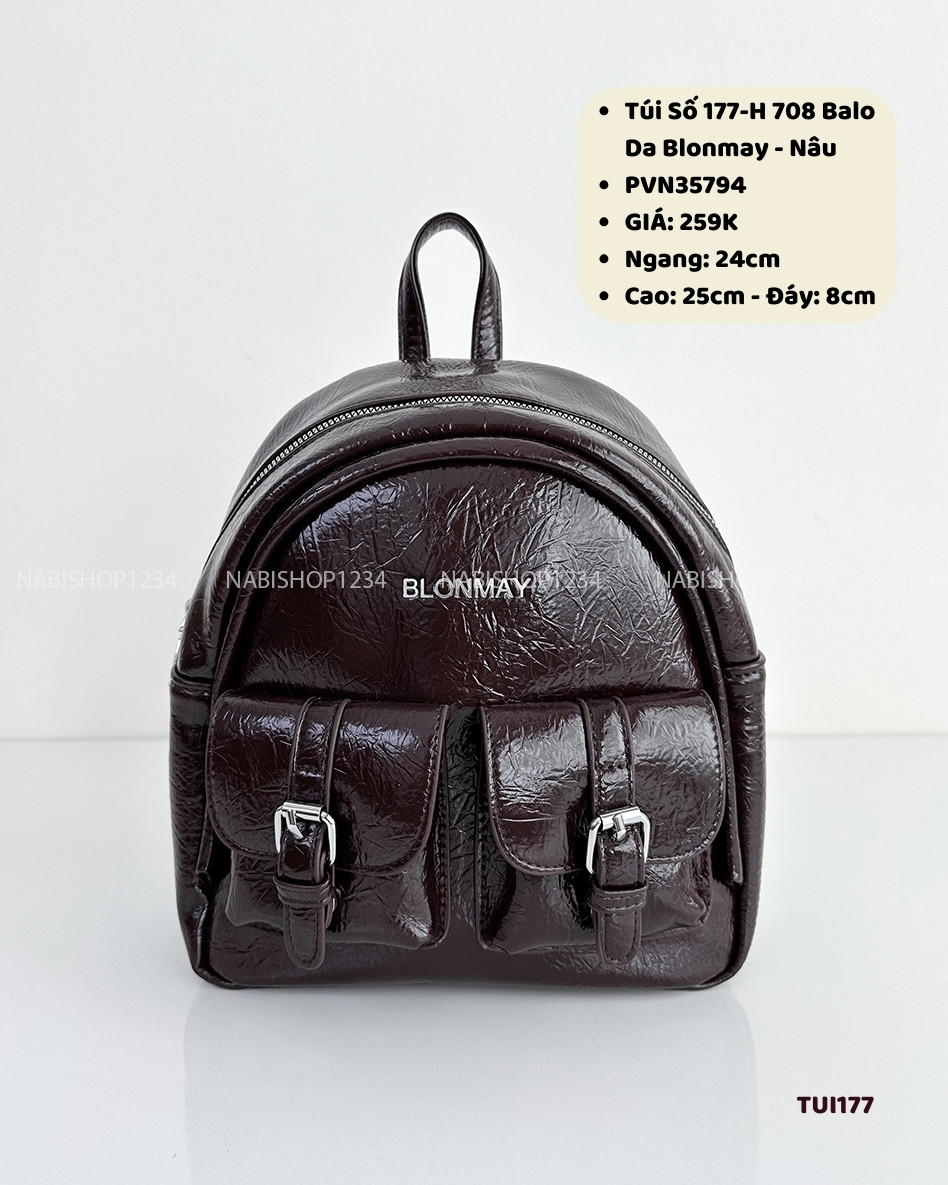 Túi Số 177-H 708 Balo Da Blonmay