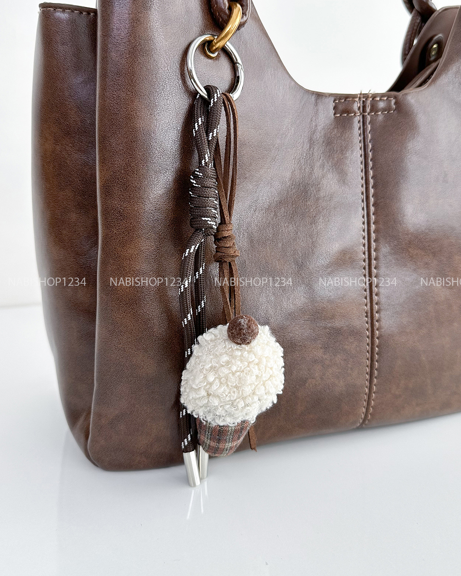 Túi Số 178-H 8668 Da 3 Ngăn + MK Kem