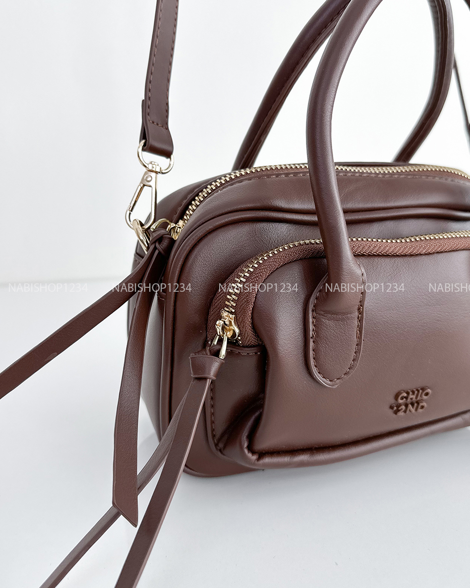 Túi Số 180-H Đeo Chéo Da Chio + MK Gấu