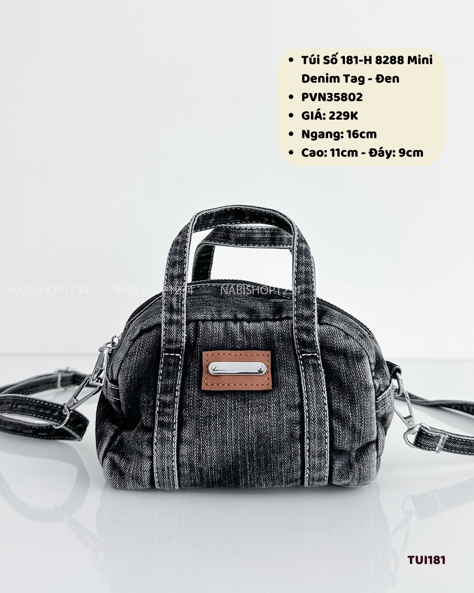 Túi Số 181-H 8288 Mini Denim Tag