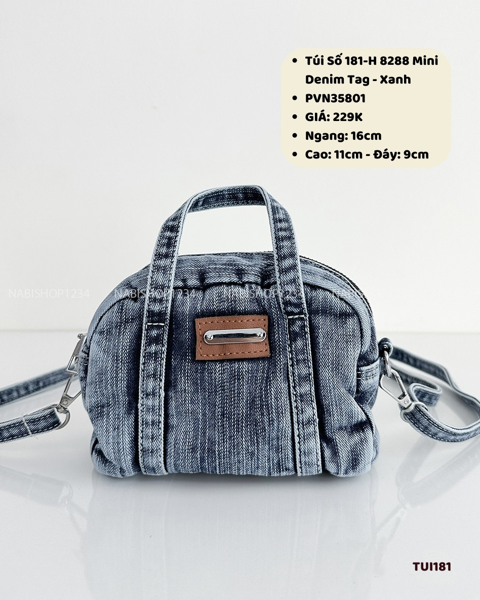 Túi Số 181-H 8288 Mini Denim Tag