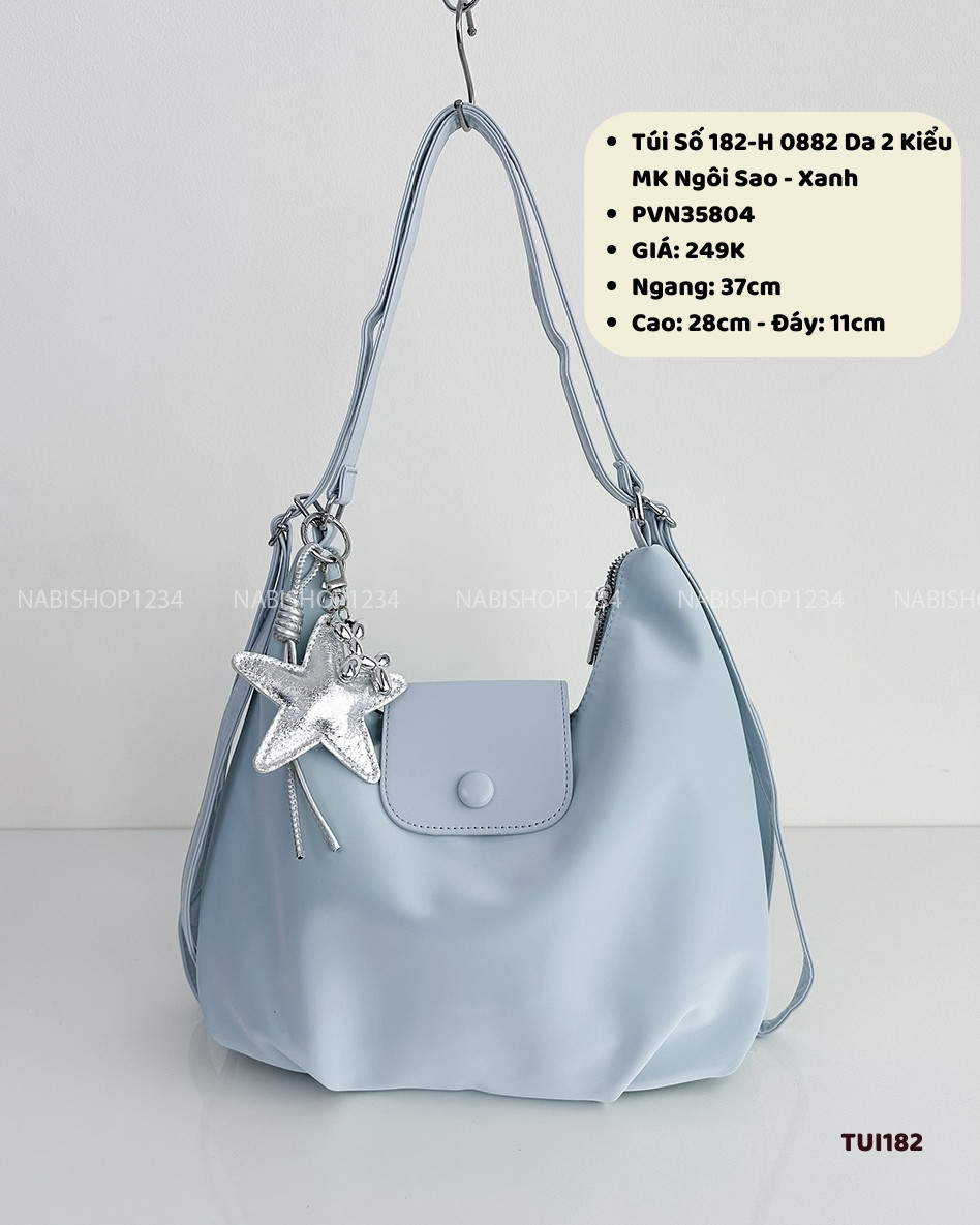 Túi Số 182-H 0882 Da 2 Kiểu + MK Ngôi Sao