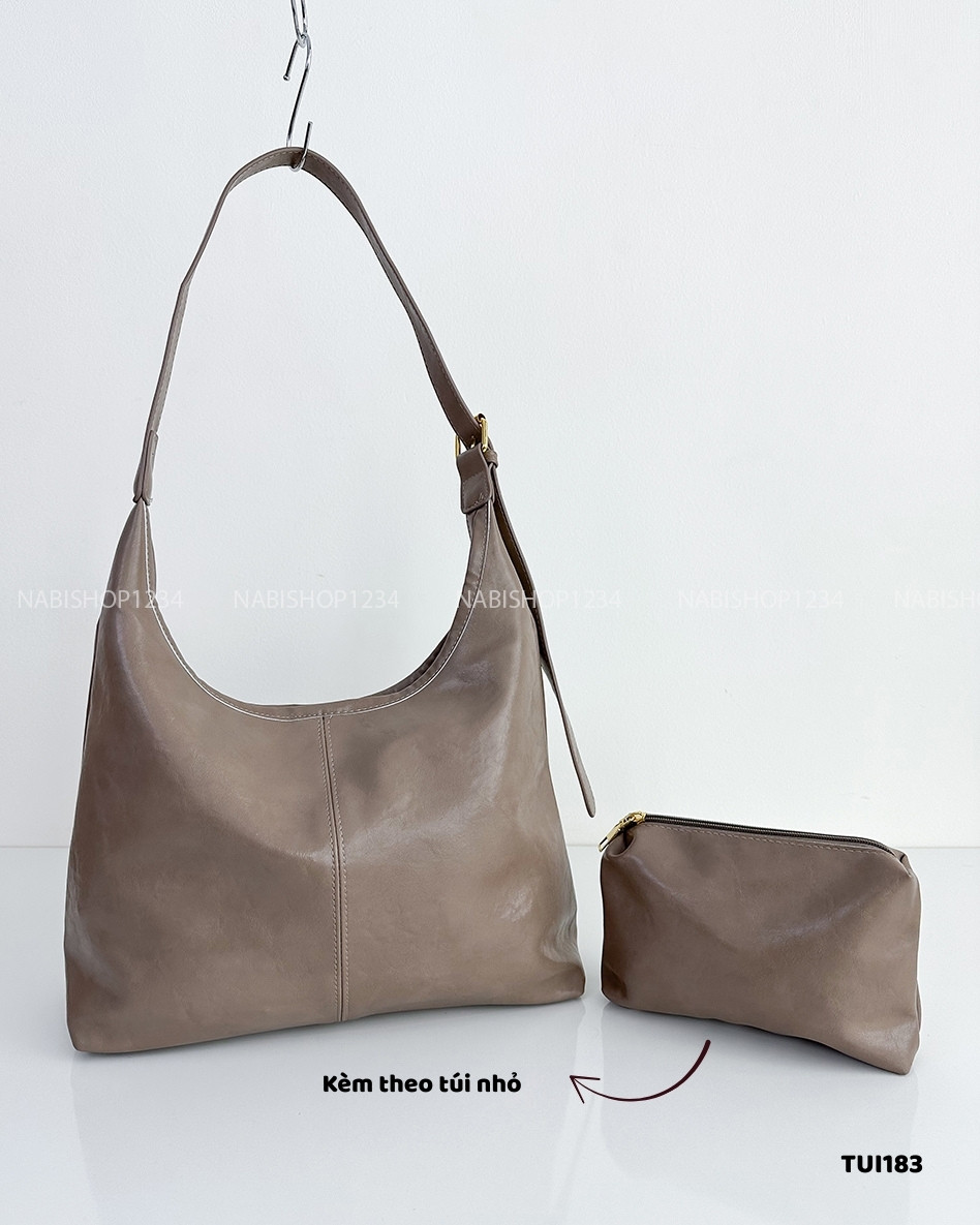 Túi Số 183-H 3031 Đeo Vai Da Trơn + Ví