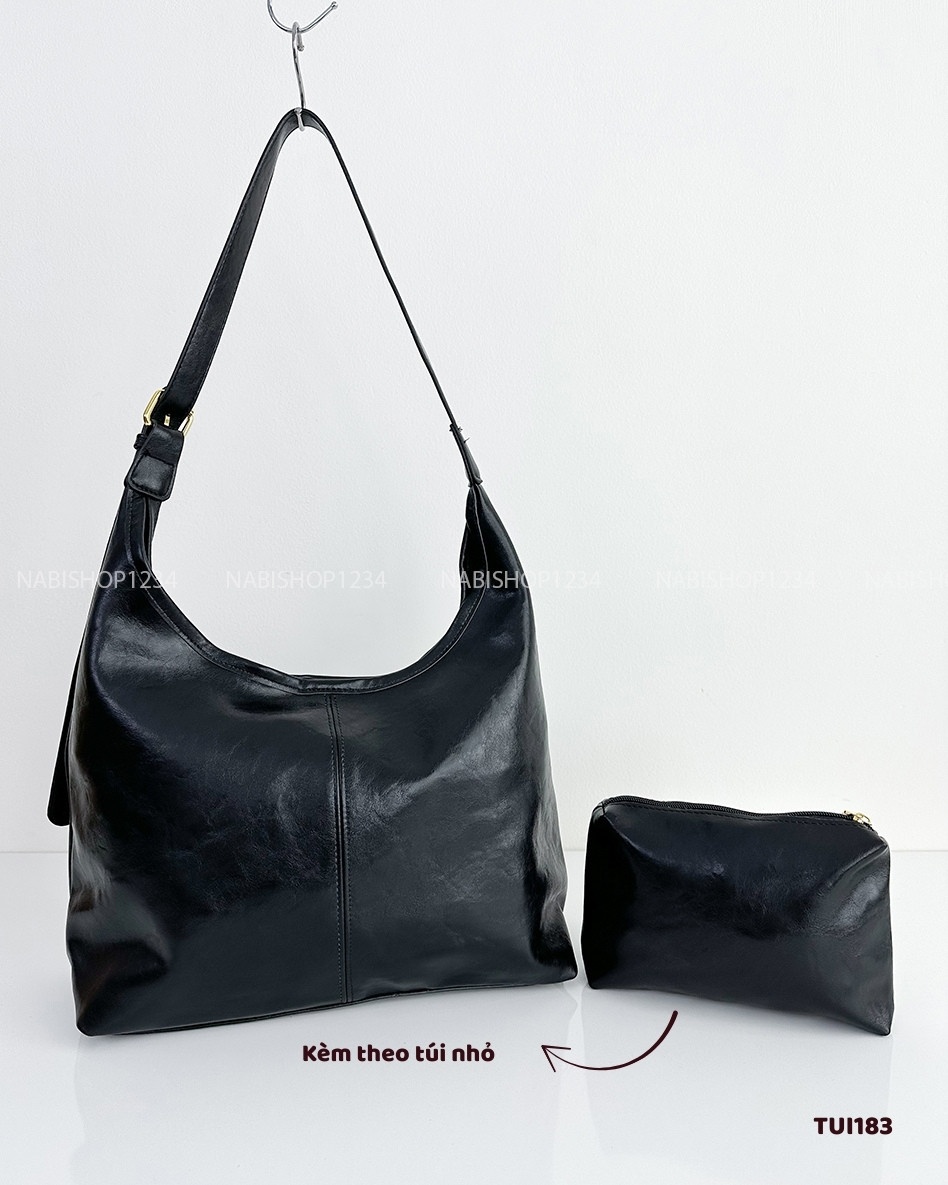 Túi Số 183-H 3031 Đeo Vai Da Trơn + Ví