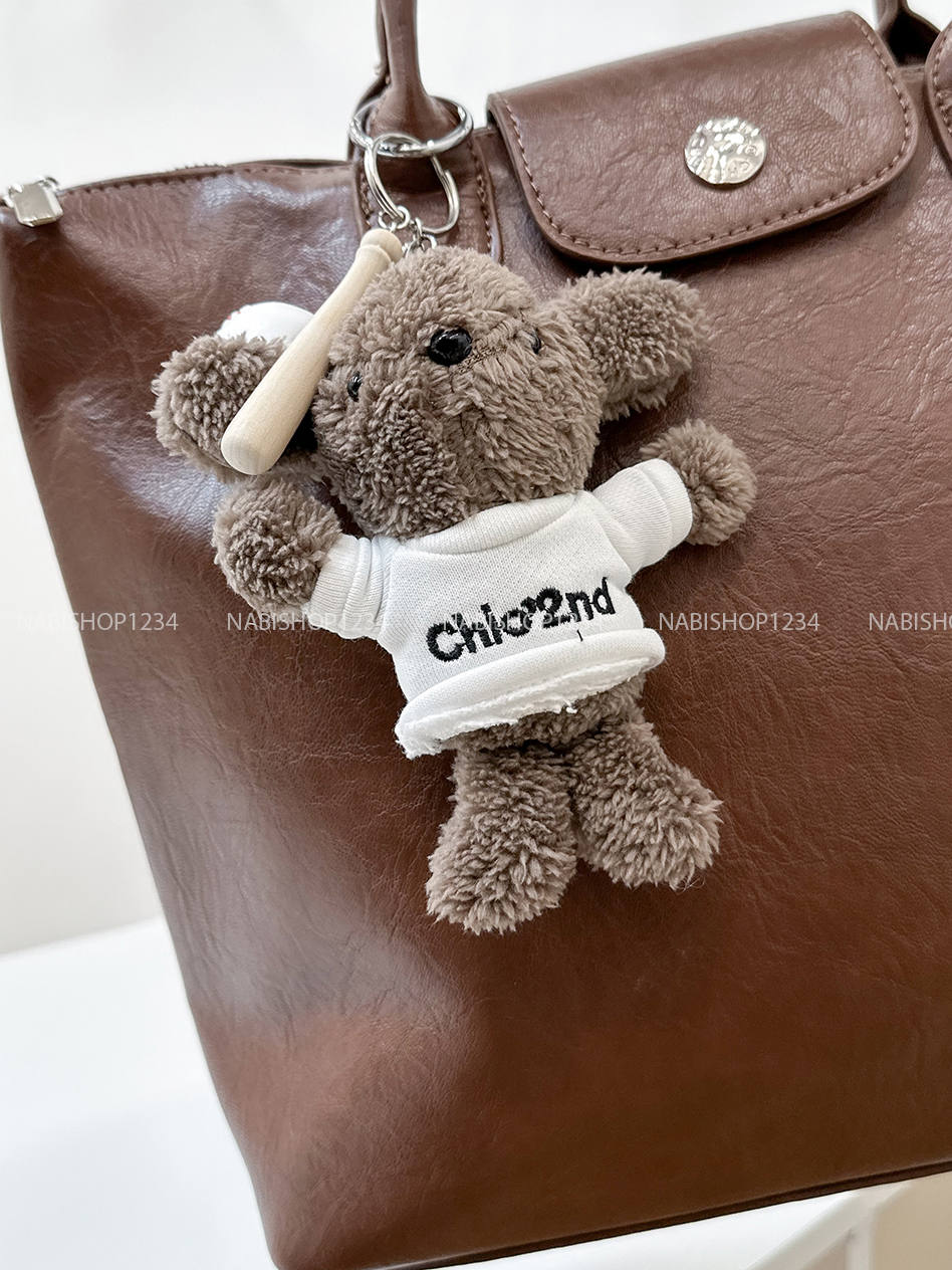 Túi Số 186-H Da Nắp Gập + MK Gấu