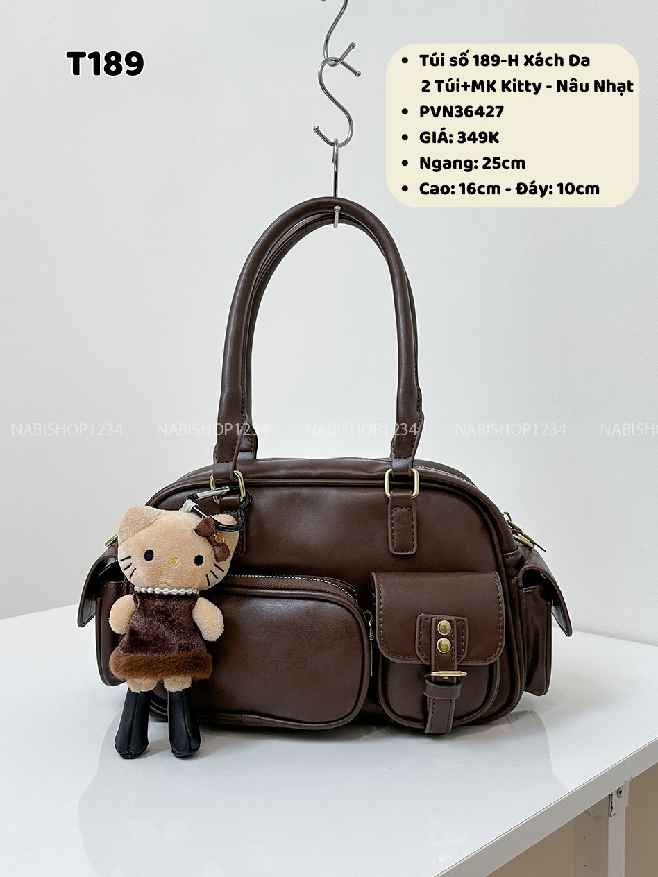 Túi số 189-H Xách Da 2 Túi+MK Kitty