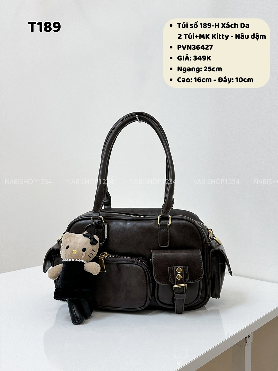 Túi số 189-H Xách Da 2 Túi+MK Kitty