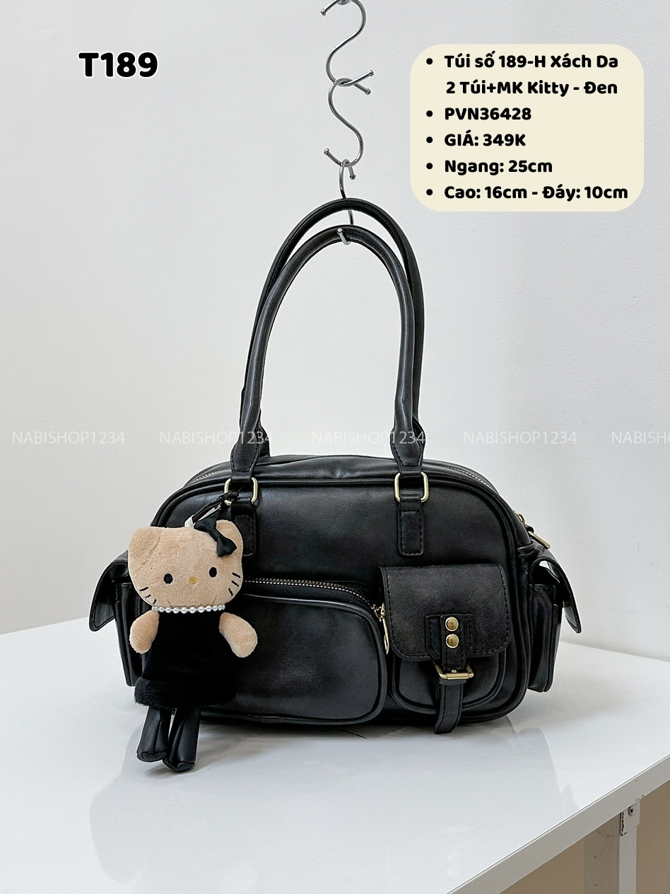 Túi số 189-H Xách Da 2 Túi+MK Kitty