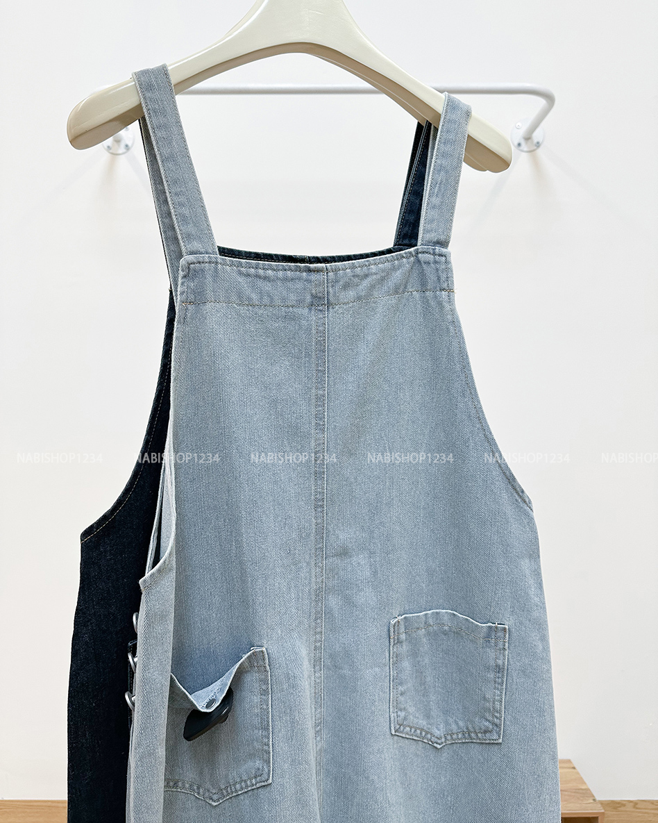 Yếm Số 47-D 7729 Váy Jean Viền Chỉ