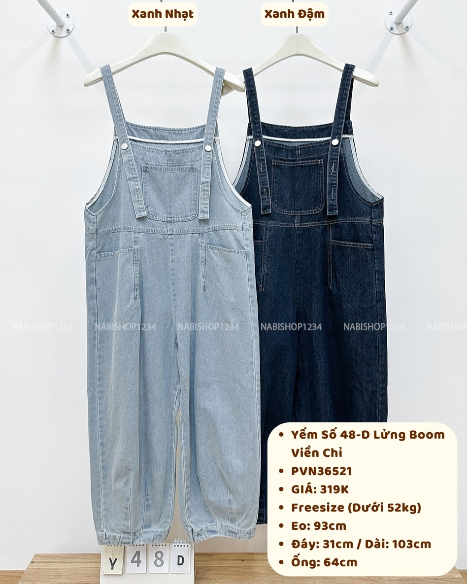 Yếm Số 48-D Lửng Boom Viền Chỉ