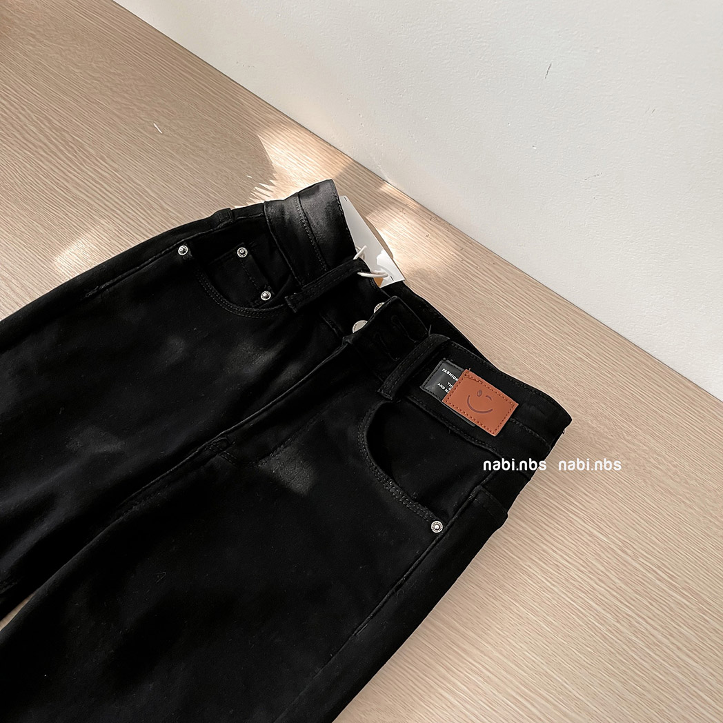 (SC99K) 1105 Quần Jean Ôm Sticker Mặt Cười