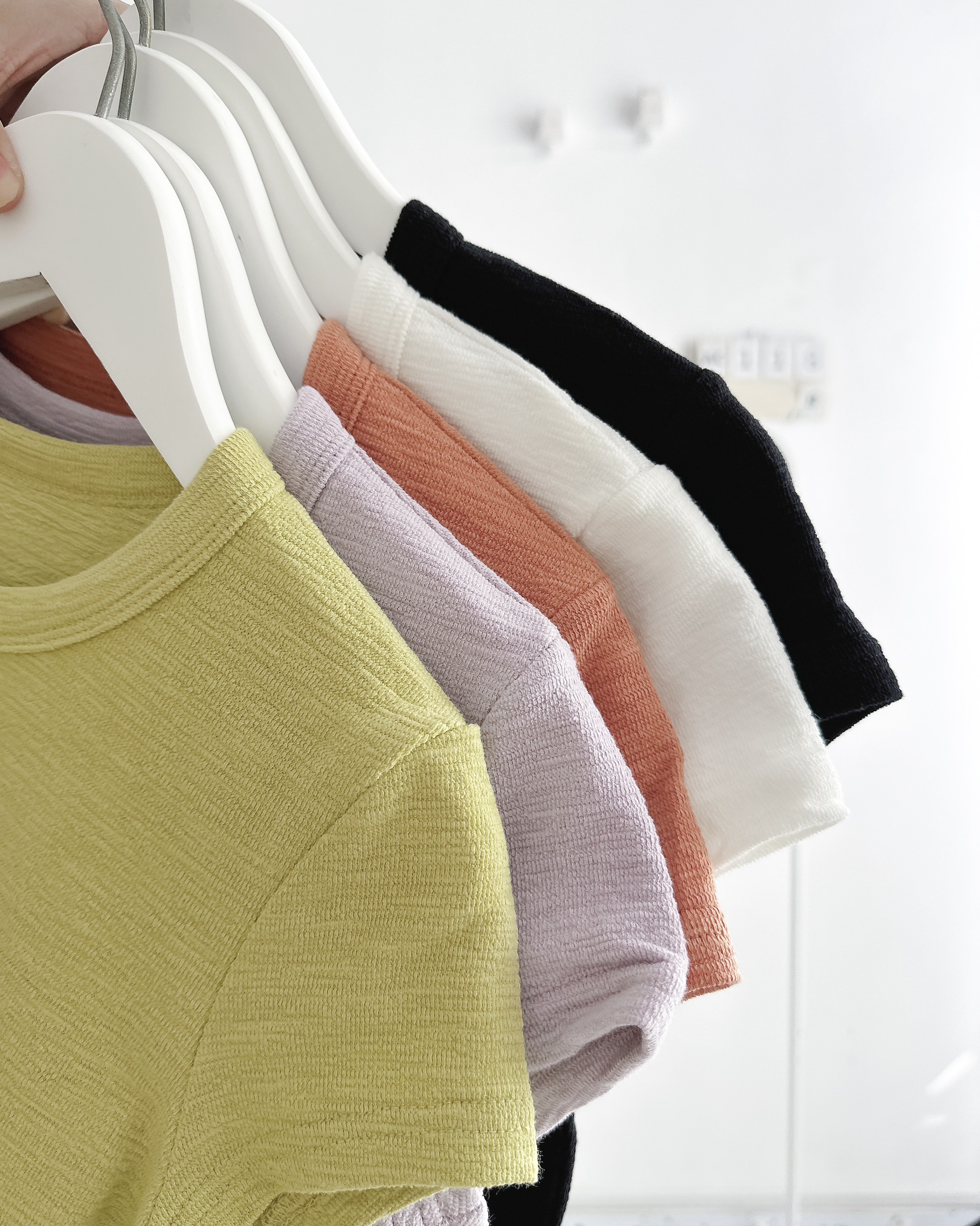 (SC99K) Áo Croptop Số 118-B 8682 Trơn Tay Hến
