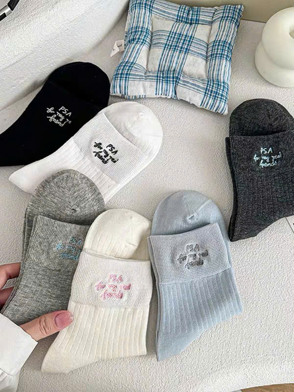 Tất Số 76-K Dài Thêu Chữ PSA