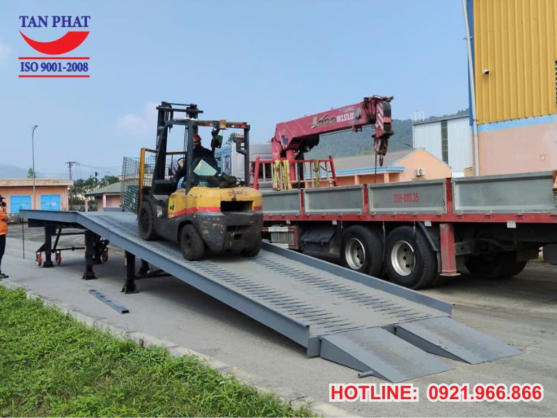 Dự án bàn giao cầu dẫn xe nâng 14m tại Nghệ An