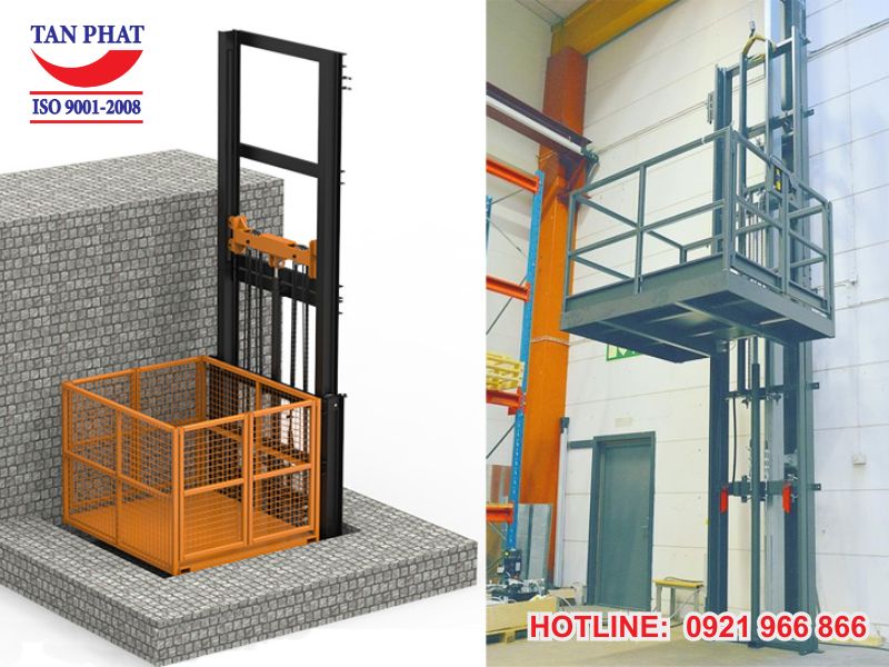 Những lưu ý khi lắp đặt thang nâng hàng