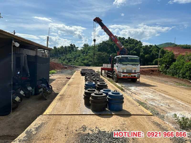 Tân Phát hoàn thiện kiểm định trạm cân điện tử 120 tấn tại Thanh Hóa