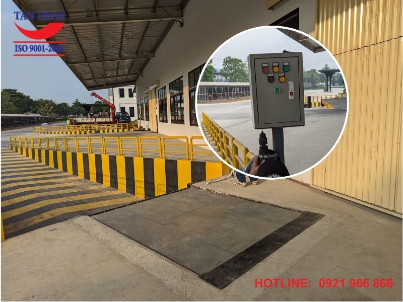 Dock Leveler 6 tấn được Tân Phát lắp đặt tại Ninh Bình