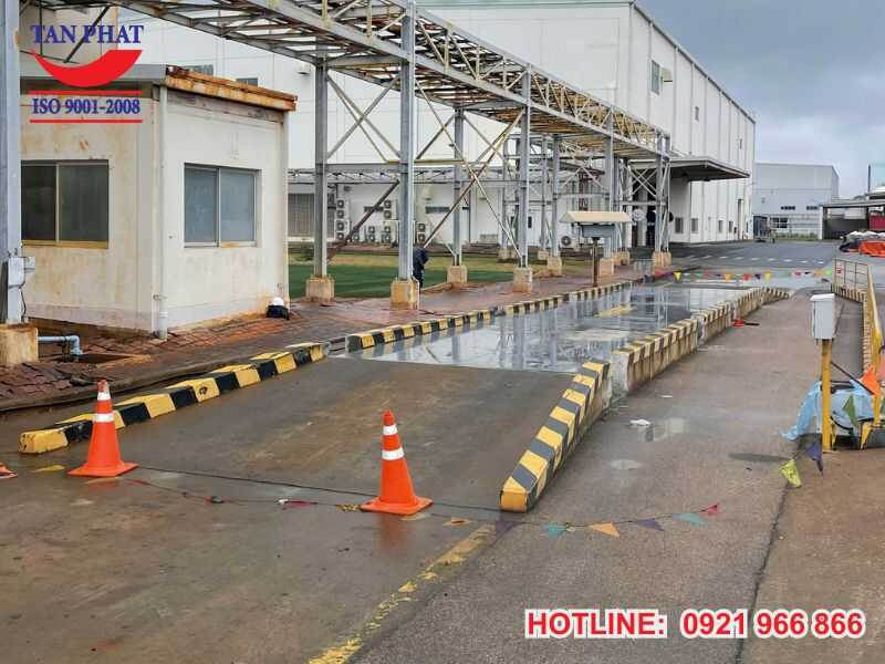 Hình ảnh thực tế dự án lắp đặt trạm cân 60 tấn tại cảng ĐÌnh Vũ, Hải Phòng