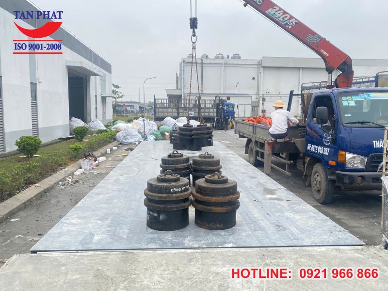 Kiểm định cân ô tô sau khi hoàn thành lắp đặt