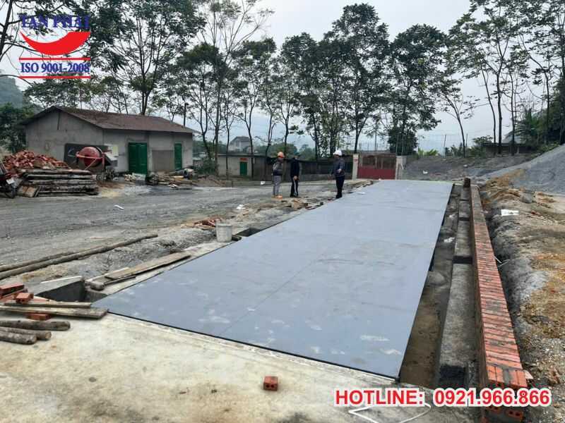 Hệ thống trạm cân 150 tấn được hoàn thiện lắp đặt