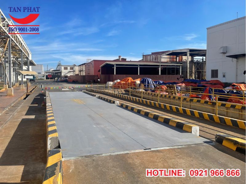 Hình ảnh thực tế dự án lắp đặt trạm cân 60 tấn tại cảng ĐÌnh Vũ, Hải Phòng