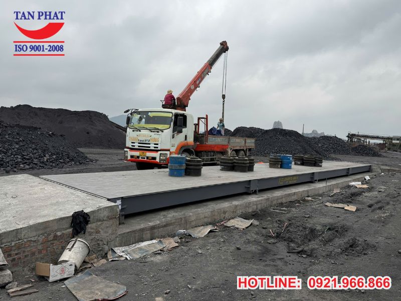 Kiểm định trạm cân 150 tấn lắp đặt tại Hải Dương