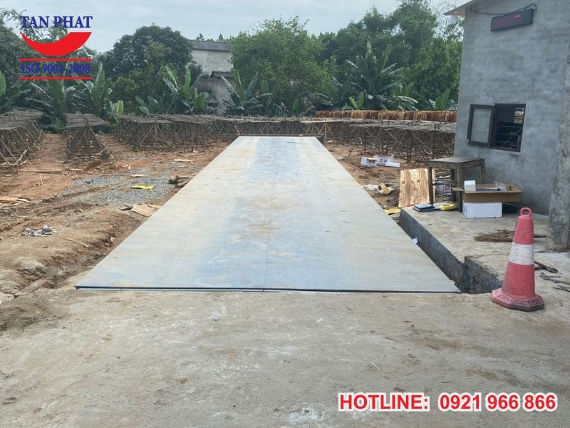 Trạm cân xe tải 100 tấn tại KCN Hạ Hòa, Phú Thọ