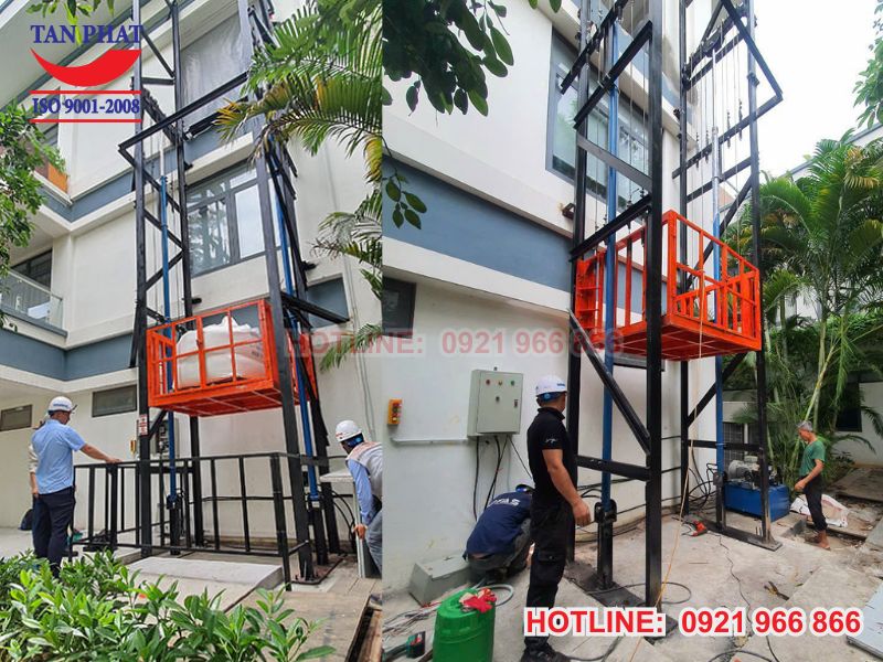 Cấu tạo thang nâng thủy lực