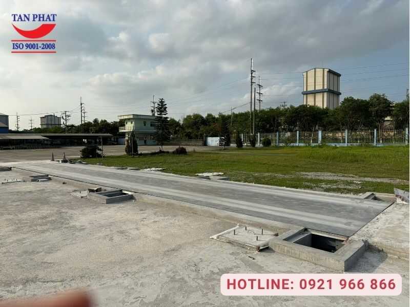Tân Phát lắp đặt cân ô tô 18m, 80 tấn Hà Nam