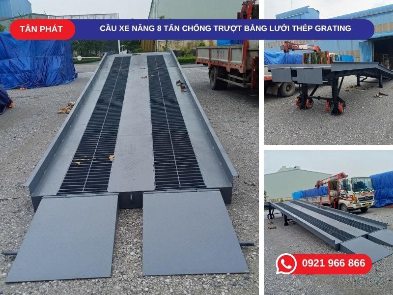 Cầu lên container 8 tấn