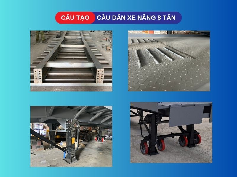 Cấu tạo cầu dẫn xe nâng 8 tấn