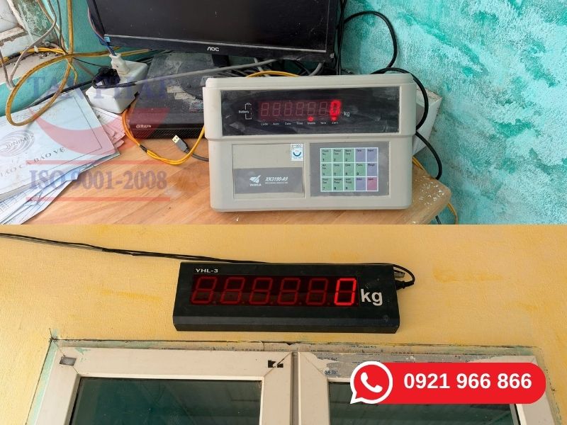 Di dời và đấu nối lại đầu cân và màn hình hiển thị phụ cho cân ô tô