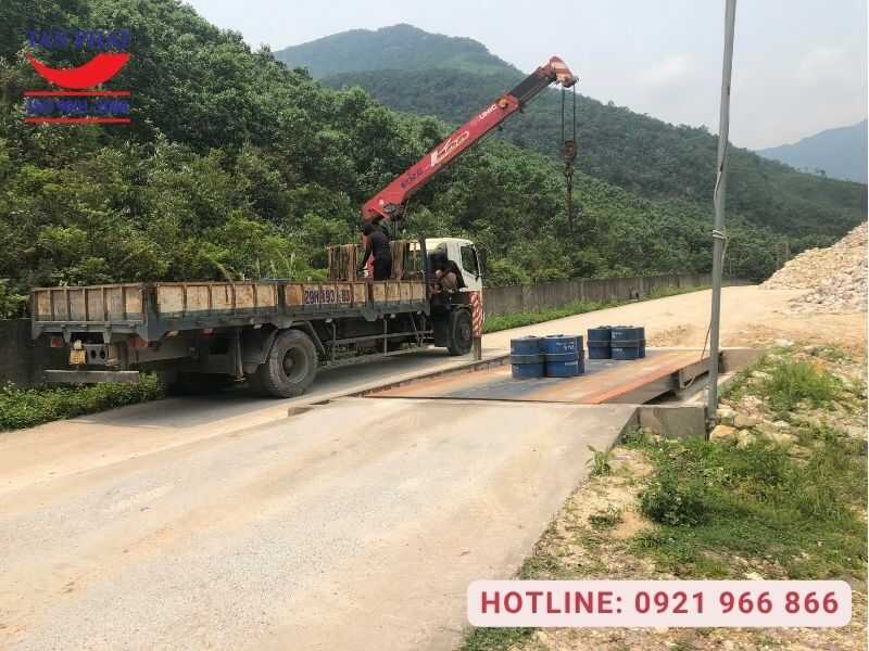 Kiểm định cân ô tô 120 tấn tại xã Quảng Đức, Quảng Ninh