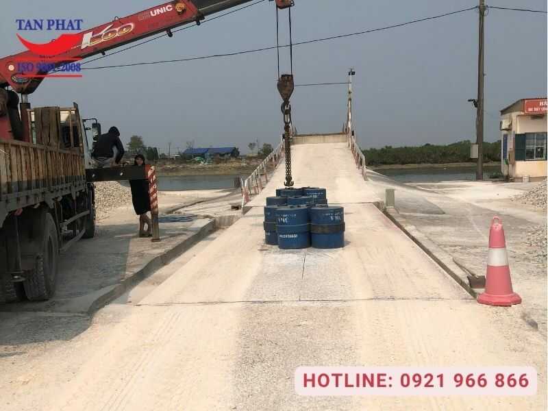 Kiểm định cân ô tô 40 tấn tại Quảng Đức, Quảng Ninh