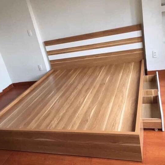 Giường gỗ thông minh 2 ngăn kéo 1m6x2m