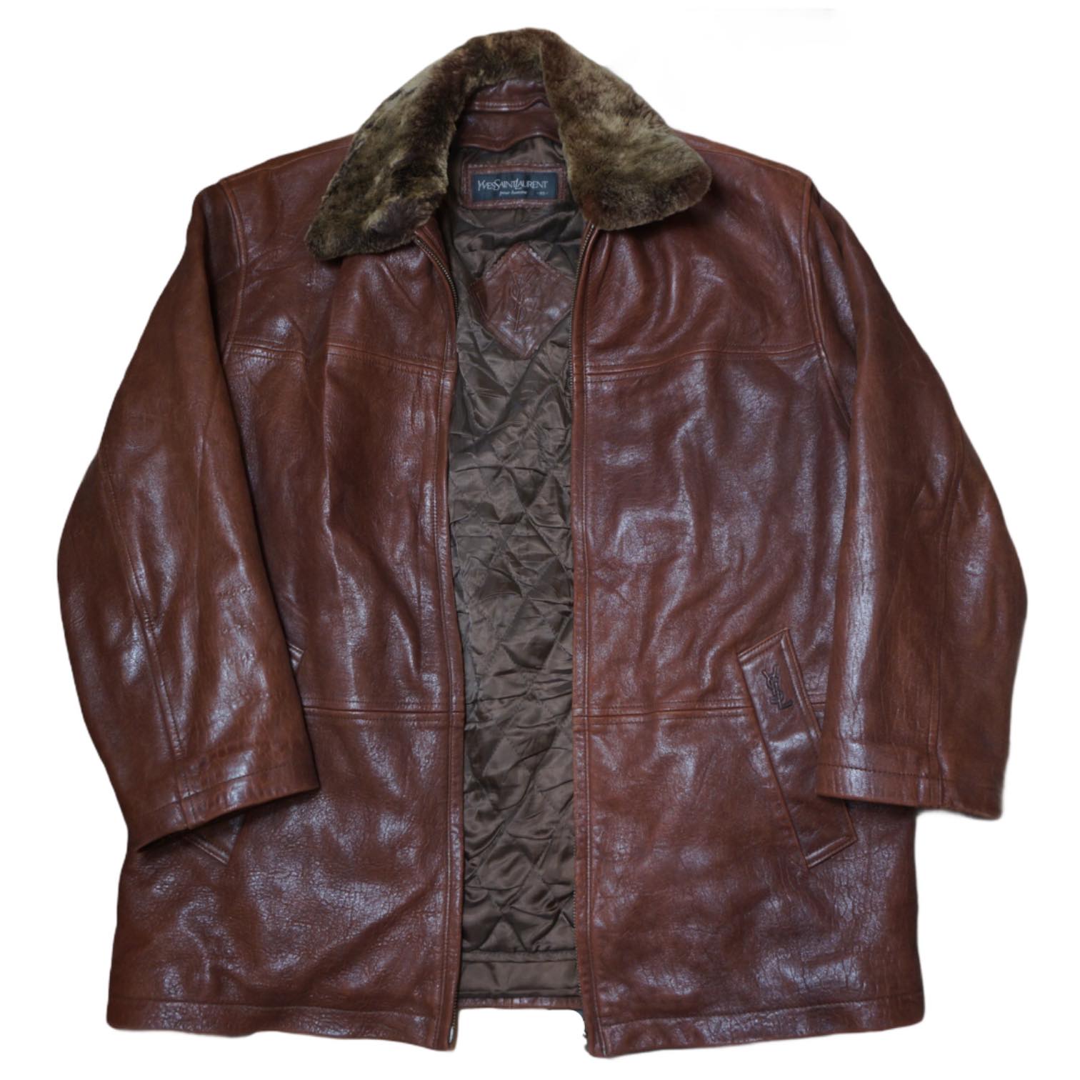 VINTAGE YSL LEATHER JACKET