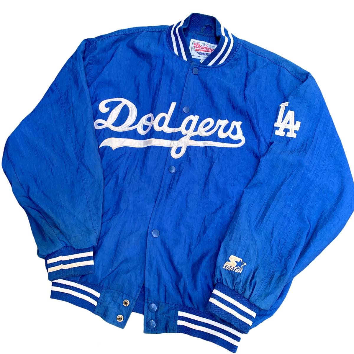 STARTER VINTAGE 90s LA DODGERS DIAMOND COLLECTION BOMBER JACKET