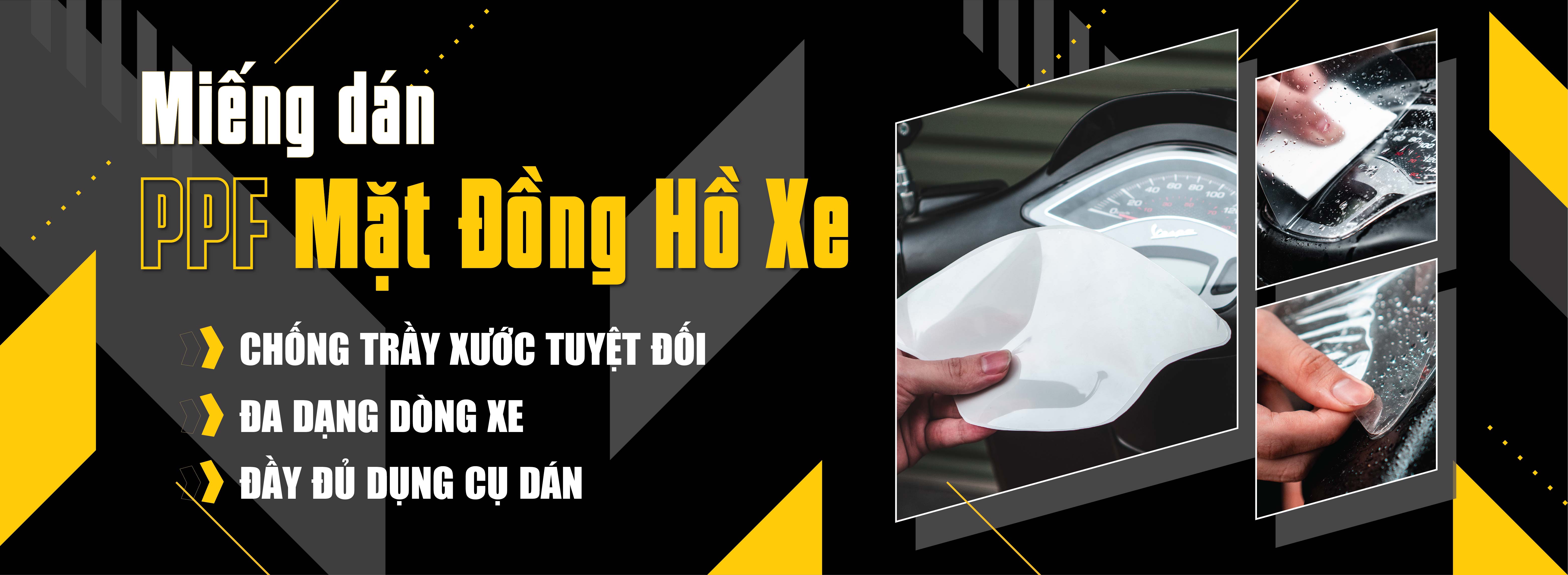 Dán PPF Mặt Đồng Hồ Xe