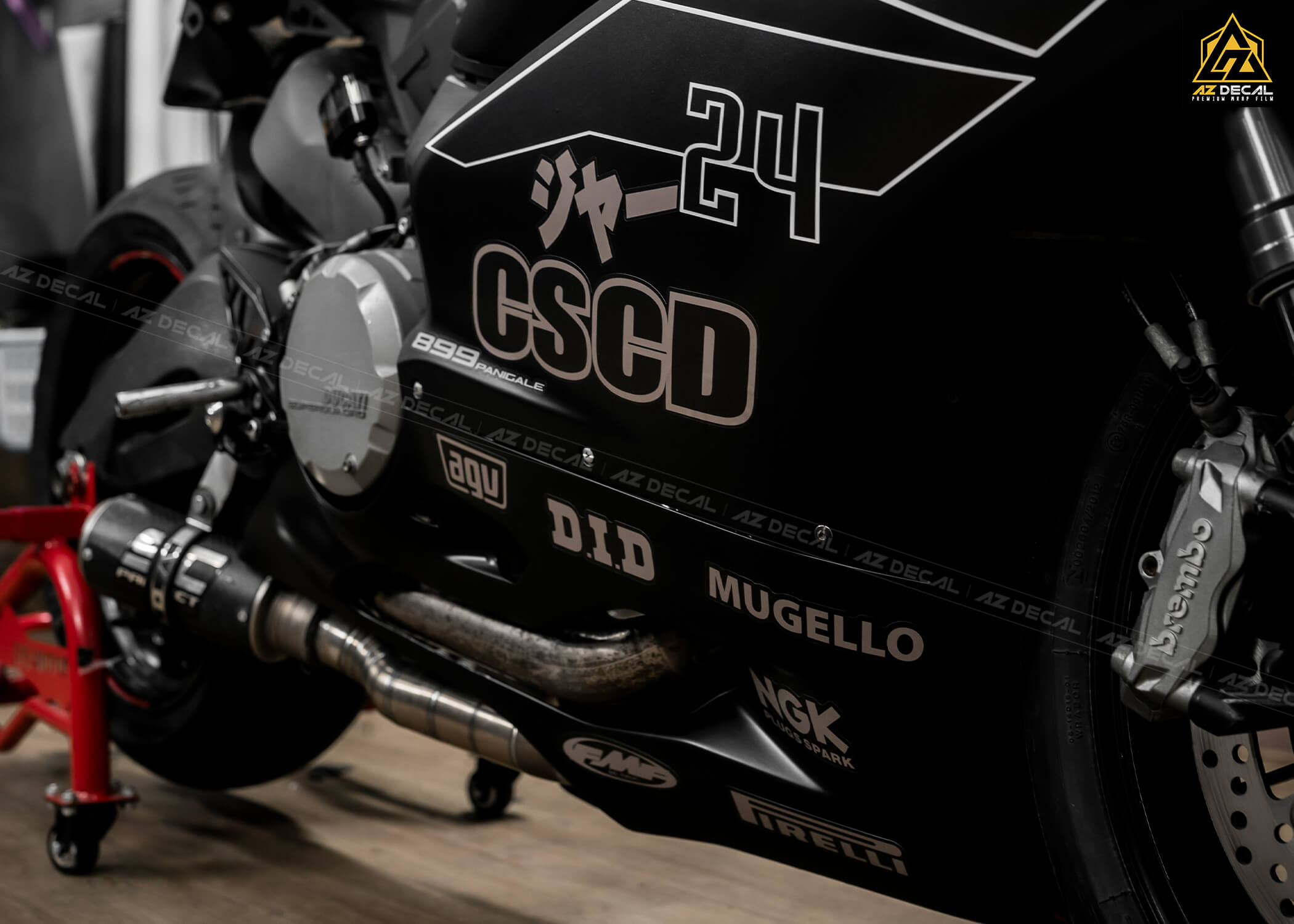 Tem trùm xe Ducati Panigale 899 thiết kế theo yêu cầu