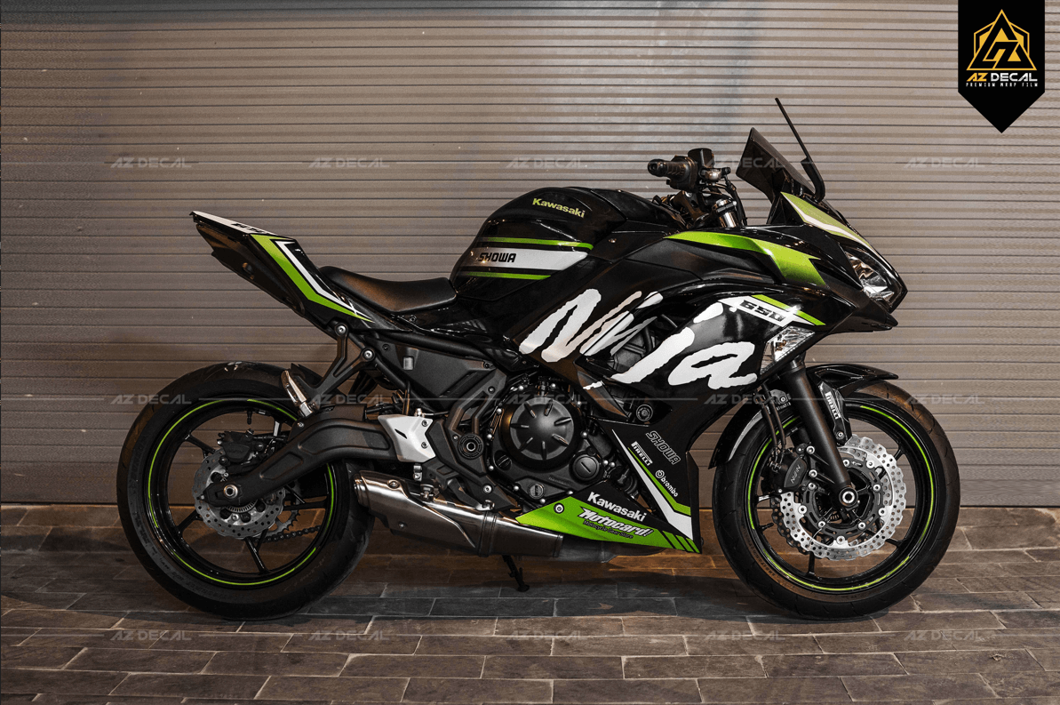 Tem xe moto phản quang dán Kawasaki Ninja 650